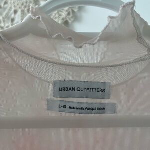 Urban Outfitters Light Pink Sheer Blouse